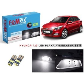 Resim Hyundai İ20 Led Plaka Aydınlatma Ampul Seti Femex Parlak Beyaz 
