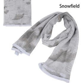 Resim Chaoduo Shop Snowfield Style 190*90 cm Eşarp Pamuk Askeri Kamuflaj Taktik Örgü Eşarp Keskin Nişancı Yüz Eşarp Peçe Kamp Avcılık Çok Amaçlı Yürüyüş Eşarp (Yurt Dışından) 