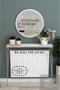 Resim TALAŞTOZUM Gümüş - Beyaz Petek Üstü Raf Dresuar 120 Cm (110 Cm Petege Uygundur) 