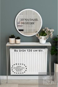 Resim TALAŞTOZUM Gümüş - Beyaz Petek Üstü Raf Dresuar 120 Cm (110 Cm Petege Uygundur) 