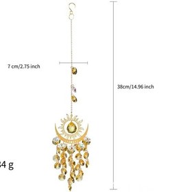 Resim Springsun "k9 Kristal Güneş Yakalı Rüzgar Çanı - 38cm Renk Seçenekli Bahçe Dekoru" 