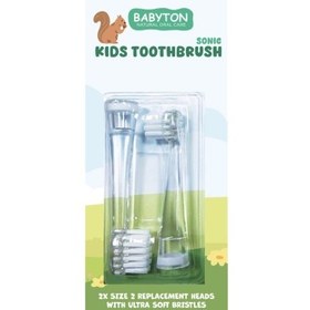 Resim Babyton Sonik Pilli Diş Fırçası 2'li Yedek Başlık 