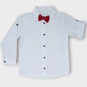 Resim Smılekıds Erkek Çocuk İçin Kısa Veya Uzun Kollu Şık Gömlek 228359417 Beyaz 