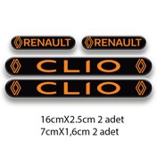 Resim MOTOSEPETİM Otomobil CLİO 3D DAMLA 4'LÜ OTO STİCKER SET 1 
