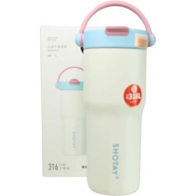 Resim Shotay ST-8902 680ml Pipetli Mavi Çelik Matara 