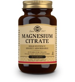 Resim Solgar Magnesium Citrate 200 Mg 60 Tablet 