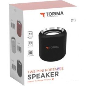 Resim Torima D12 Taşınabilir Kablosuz Bluetooth Hoparlör Siyah 