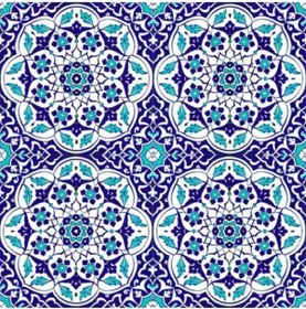 Resim Armada Çini 20x20 Cm Ac 92 Osmanlı Mavi Beyaz Kütahya Çini Karo 