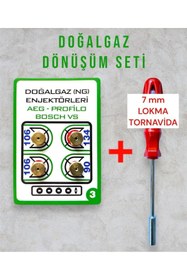 Resim GURKAN Tüpten Doğalgaza Dönüşüm Seti Doğalgaz Ocak Memesi Enjektörü 7 Mm Arçelik Beko Kumtel Bosch 