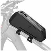 Resim Jeehugo Siyah Tpu Su Geçirmez Bisiklet Çantası - Yol Bisikleti, Dağ Bisikleti İçin Ön/üst Boru Çantası, Telefon, Araç Ve Gereçler İçin Büyük Kapasite Siyah 