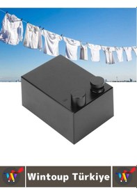 Resim Kompakt Nem Rutubete Dayanıklı Banyo Balkon Dar Alanlar İçin Şık Pratik Geri Çekilebilir Çamaşır İpi Çok Renkli 