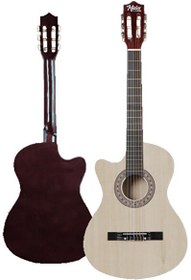 Resim Midex CG-396NT Solak Klasik Gitar Natural Renk Full Set Sap Ayarlı 4/4 yetişkin Boy 