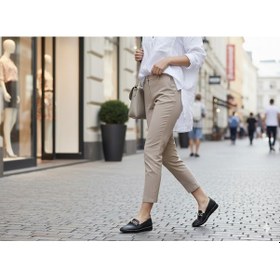 Resim Kindep Asudes Toka Detaylı Comfort Kadın Babet Siyah Siyah 
