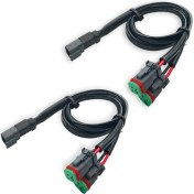 Resim Blueleskyy 2 Uçlu 2 In1 Deutsch Çift Çıkışlı Dt Dtm Dişi Konnektör Adaptörleri (Yurt Dışından) 