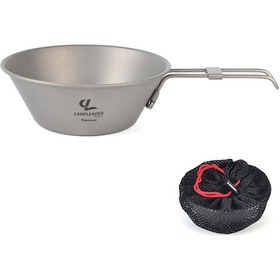 Resim Wezone Kamp Ve Doğa Yürüyüşleri İçin Katlanabilir Saplı 300ml Titanyum Kase Diğer 