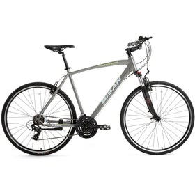 Resim Bisan TRX 8100 ERKEK ŞEHİR BİSİKLETİ 52CM V 28 JANT 21 VİTES AÇIK METALİK GRİ YEŞİL BEYAZ 
