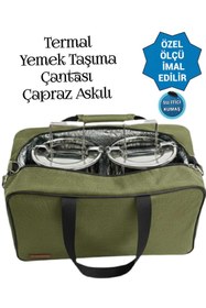 Resim SEVBAGS SEFERTASI YEMEK TAŞIMA TERMAL TERMOS ÇANTA 
