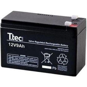 Resim Ttec 12v 9ah Asansör Kurtarma Aküsü 2025 Üretim 