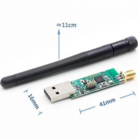 Resim CC2531 USB Dongle + Anten 2.4Ghz Zigbee Wifi Bluetooth Kablosuz Data Yakalayıcı Protokol Analiz Cihazı Akıllı Ev Iot Data İzleme 