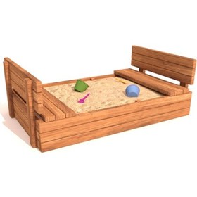 Resim Kum Havuzu Ahşap Oturmalı Kmh220, Oyun Elemanı-604 