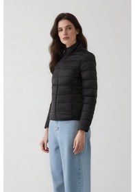 Resim Defacto Su Geçirmez Regular Fit Dik Yaka Fermuarlı Şişme Mont E8689ax25aubk27 Siyah 