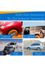 Resim Bowie Kaydırmaz araç pedi Kar Çamur Kum İçin Anti Patinaj pedi Off road kar don için kaydırmaz 