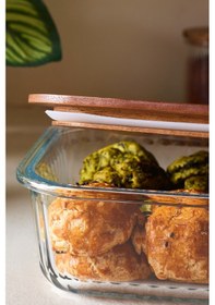 Resim Karaca Massi Acacia 4'lü 8 Parça Vakum Kapaklı Cam Saklama Kabı Seti Şeffaf 