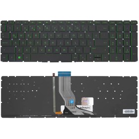 Resim Notespare HP Uyumlu Pavilion 15-bc509nt (8UN40EA), 15-bc510nt (8UN73EA) Yeşil Işıklı Klavye TR 
