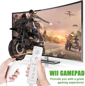 Resim GAOUTO 2'li paket Nunchuk Controller Wii için: Wii U Video Gamepad, Uzaktan Nunchuk Jostick Game Controller uyumlu, yedek Nunchuck Controller Wii ve Wii U konsolu ile mükemmel uyumludur 