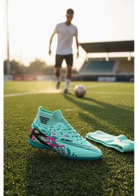 Resim Enoch Air Merc Bilekli Halı Saha Ayakkabısı Mavi 