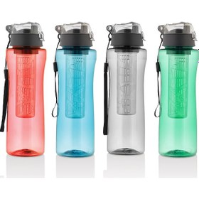 Resim lu Suluk Matara Süzgeçli Su Matarası 500 Ml Al4381 Kırmızı 