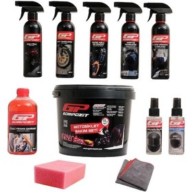 Resim GP Kompozit 11 Parça Motosiklet Bakım ve Temizlik Seti 
