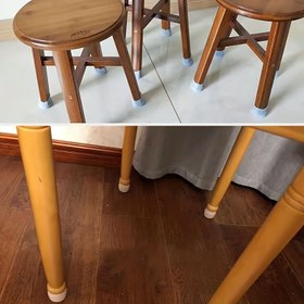 Resim 12 Adet Silikon Sandalye Bacak Koruyucuları - Kaymaz, Gürültü Azaltıcı Kapaklar Masa & Sandalyeler İçin, Sert Ahşap Zeminler İçin Çizilme Koruması 