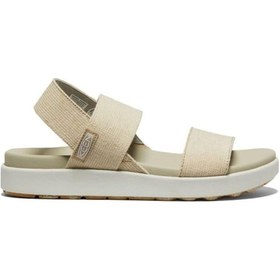 Resim Keen Elle Backstrap Kadın Sandalet - Bej 