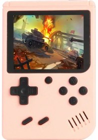 Resim Retro Taşınabilir Mini El Video Oyun Konsolu 8-bit 3.0 Inç Lcd Renkli Çocuk Pembe 