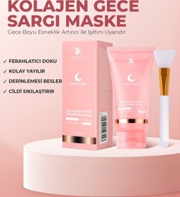 Resim Pastelya Soyulabilir Kolajen Jel Yüz Maskesi 75 ml - Cam Gibi Parlak Cilt Maskesi 