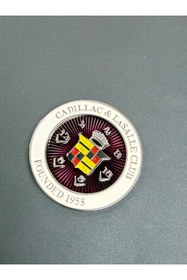 Resim OTO SÜSLEN İSTANBUL Kendinden Yapışkanlı Metal Döküm Arma Yuvarlak Cadillac 