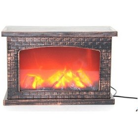 Resim Şömine Ledli Lamba Model 6 