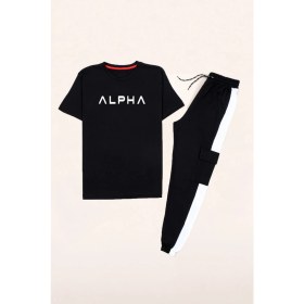 Resim Trendypassion Alpha Baskılı Eşofman Takımı 