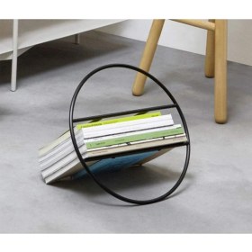 Resim Metal Dergi Düzenleyici Masaüstü Organizer Kitaplık 