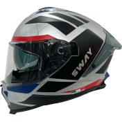 Resim Sway Sw 865 Evoque White Black Red Kask 
