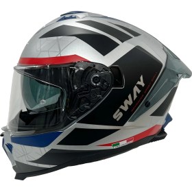 Resim Sway Sw 865 Evoque White Black Red Kask 