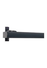 Resim Napoli Metal Başlıklı Üçlü Dekoratif Ray Korniş Modern Rustik-antrasit 100 Cm Antrasit 