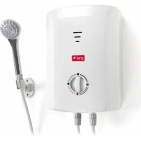 Resim King K 7008 Ekvator Ani Su Isıtıcı Şofben 3000 4500 7500 Watt Duş Tutucu Özellikli Beyaz 
