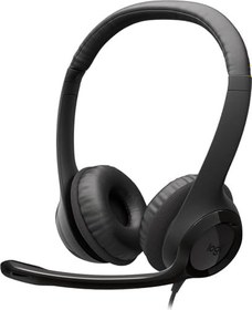 Resim Logitech H390 PC/Notebook için Kablolu Kulaklık, Gürültü Önleyici Mikrofonlu Stereo Kulaklık, Stereo, Kabloda Kumanda Elemanları, Chromebook ile Çalışır - Siyah 