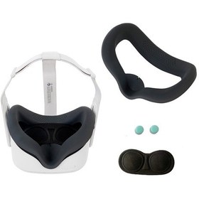 Resim Oculus Quest 2 Vr İçin Çizilmez Toz Geçirmez Koruyucu Kılıf Lens Kapağı Kapağı Kol - Gri 
