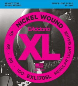 Resim D'addario Exl170Sl Bas Gitar Tel Seti . Xl. 45-100. Super Long Sc 