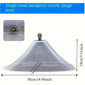 Resim Elmpaly Rüzgar Koruyucu Püskürtücü Başlık Pestisit Sulama Ekipmanı Single Head L 