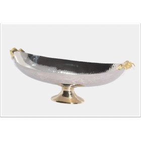 Resim Lotus Çelik Pirinç Aksesuarlı Gondol Yemişlik 47X17X19CM 