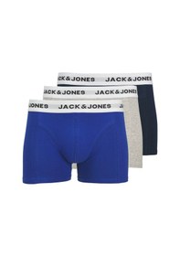 Resim Jack & Jones Erkek 3'lü Boxer Paketi - Joe - 12271554 Navy Blazer 